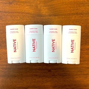 NWOT Native Deodorant in Candy Cane 4-pk